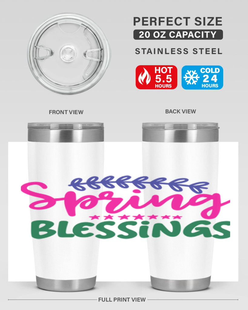 Spring Blessings 419#- spring- Tumbler