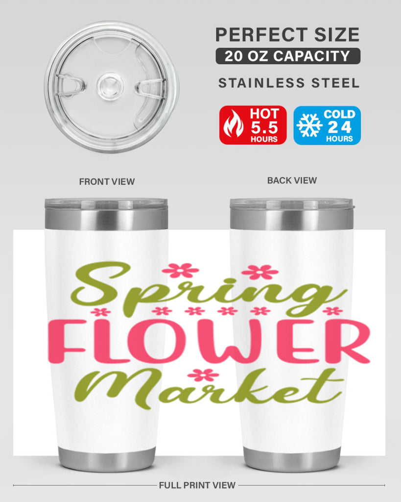 Spring Flower Market 423#- spring- Tumbler