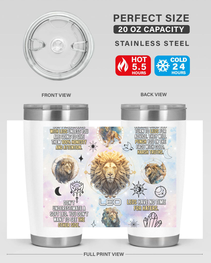 StraightLeo 473#- zodiac- Tumbler