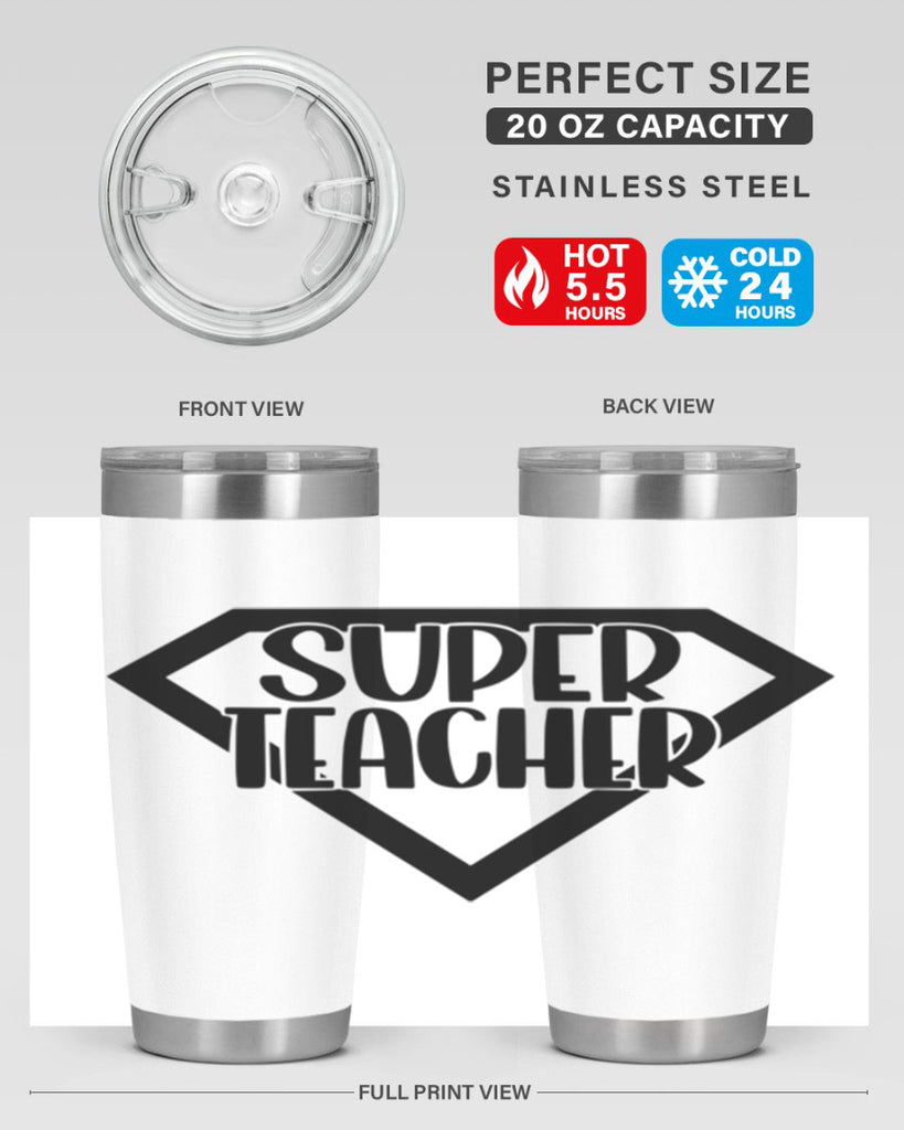 Super Teacher Style 55#- teacher- tumbler