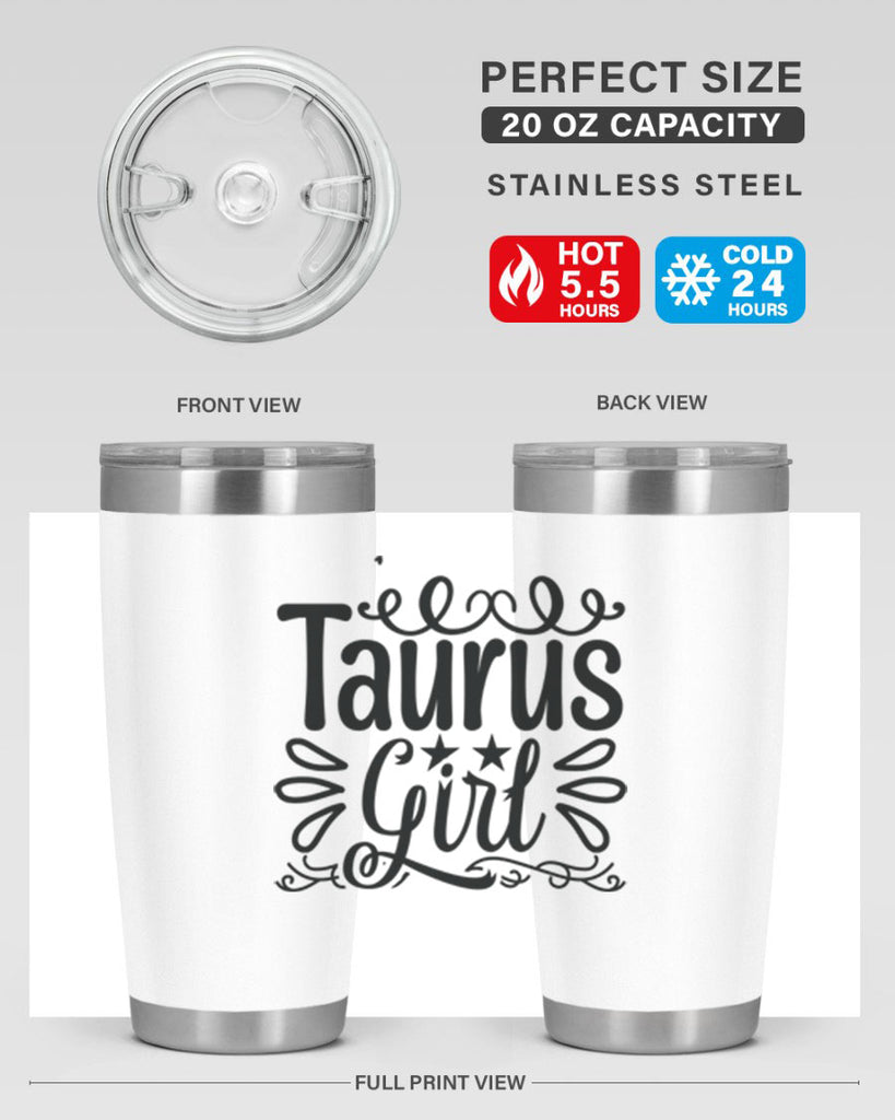 Taurus girl 497#- zodiac- Tumbler