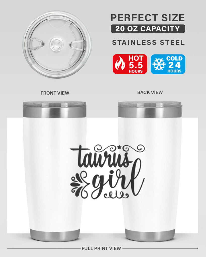 Taurus girl 499#- zodiac- Tumbler