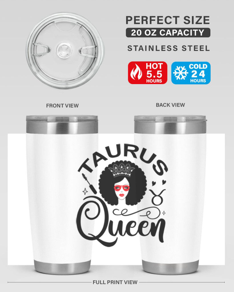 Taurus queen 505#- zodiac- Tumbler