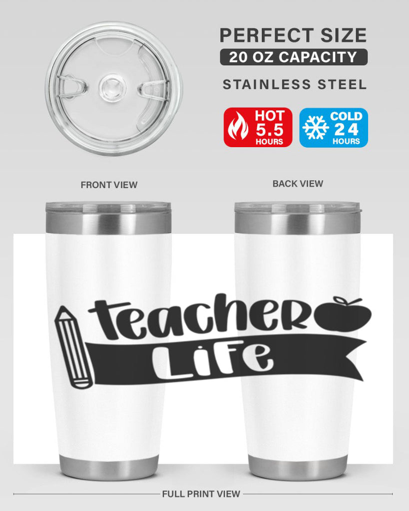 Teacher Life Style 52#- teacher- tumbler