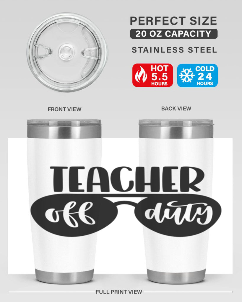 Teacher Off Duty Style 49#- teacher- tumbler