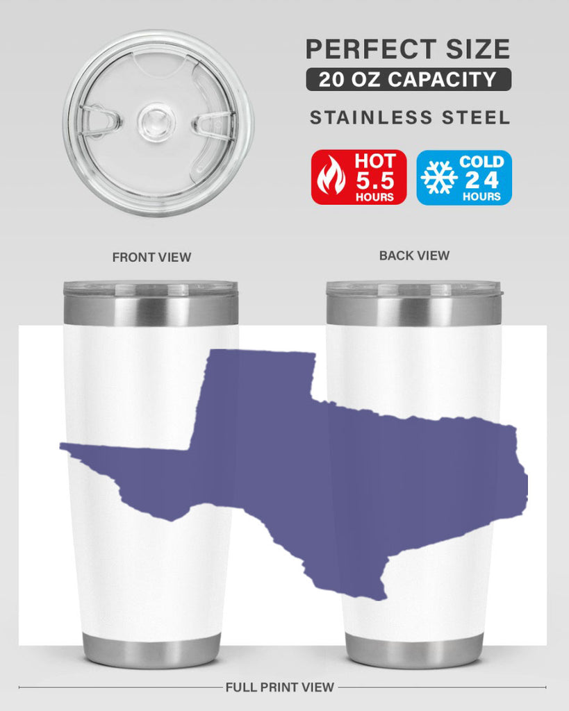 Texas 8#- stateflags- Tumbler