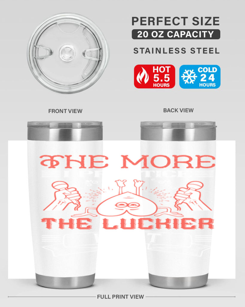 The more I practice the luckier I get Style 12#- coaching- tumbler