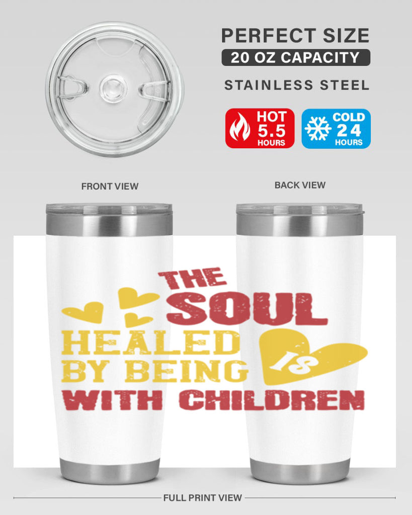 The soul is healed by being with children Style 14#- baby- Cotton Tank