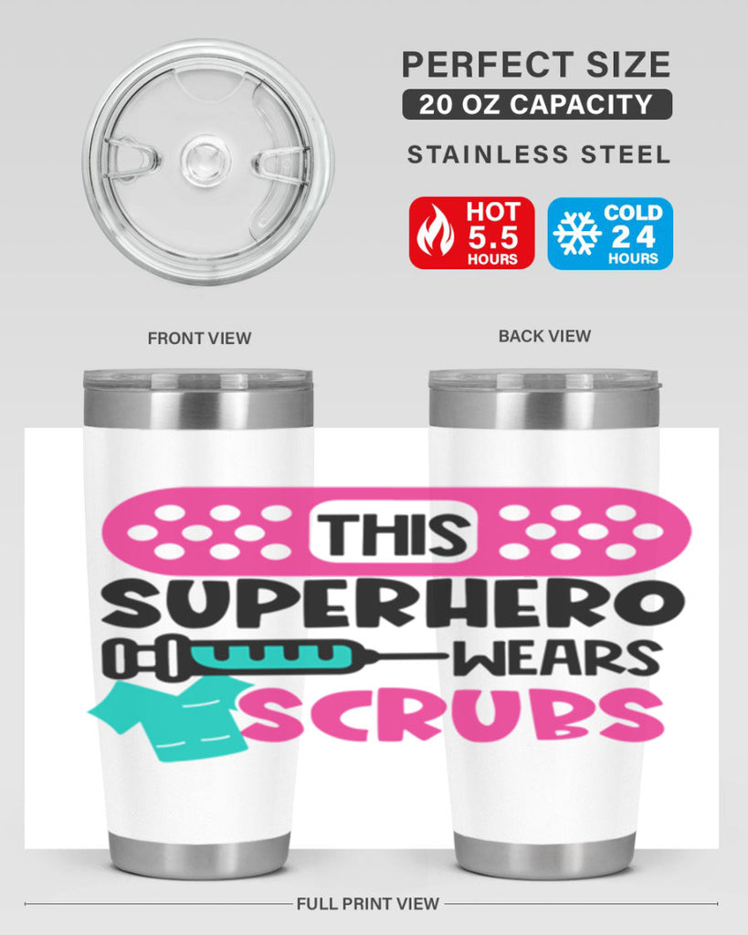 This Superhero Wears Scrubs Style Style 20#- nurse- tumbler