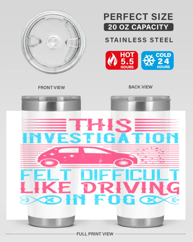 This investigation felt difficult like driving in fog Style 19#- dog- Tumbler