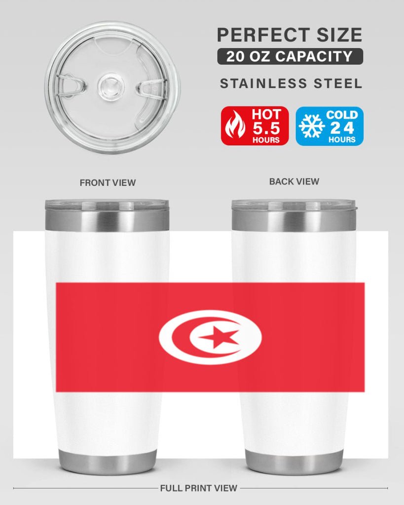 Tunisia 18#- world flags- Tumbler