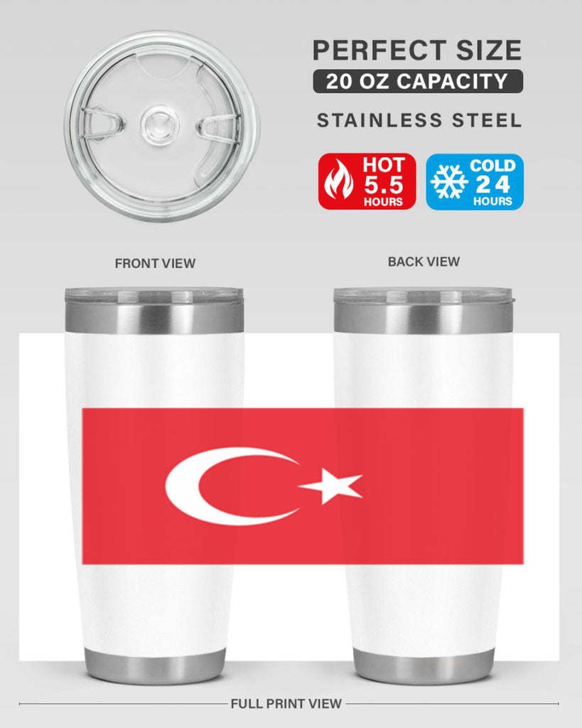 Turkey 17#- world flags- Tumbler