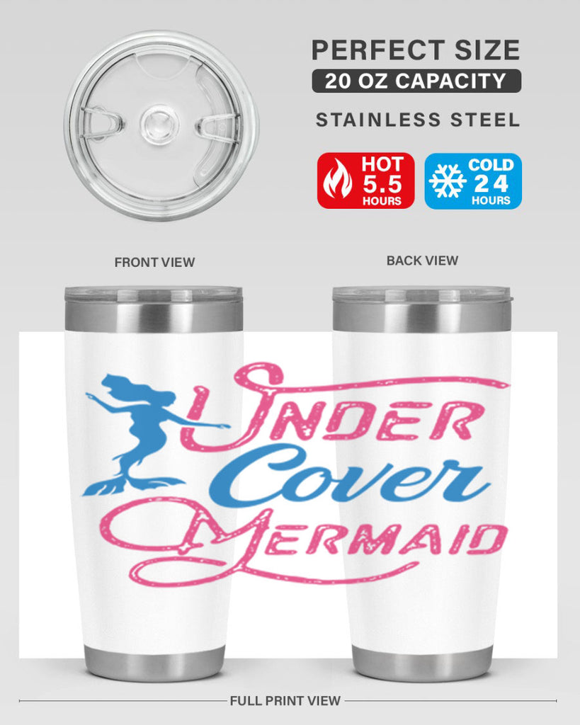 Under Cover Mermaid 640#- mermaid- Tumbler