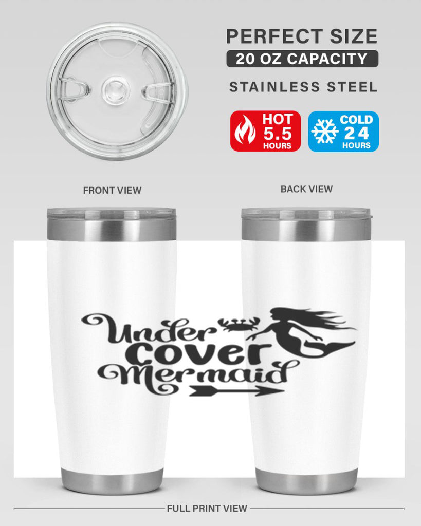 Under Cover Mermaid 641#- mermaid- Tumbler