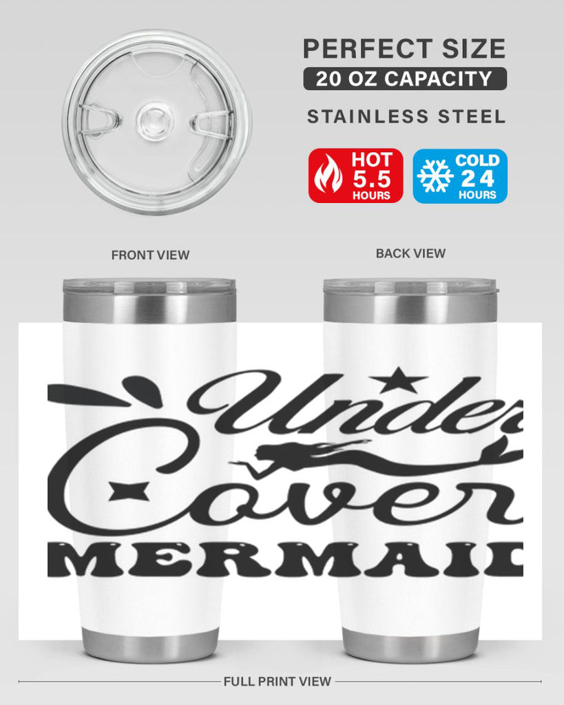 Under cover mermaid 646#- mermaid- Tumbler