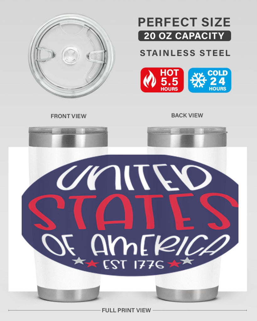 United States Of America Est Style 176#- Fourt Of July- Tumbler