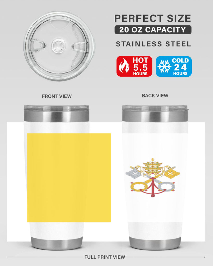 Vatican City 6#- world flags- Tumbler