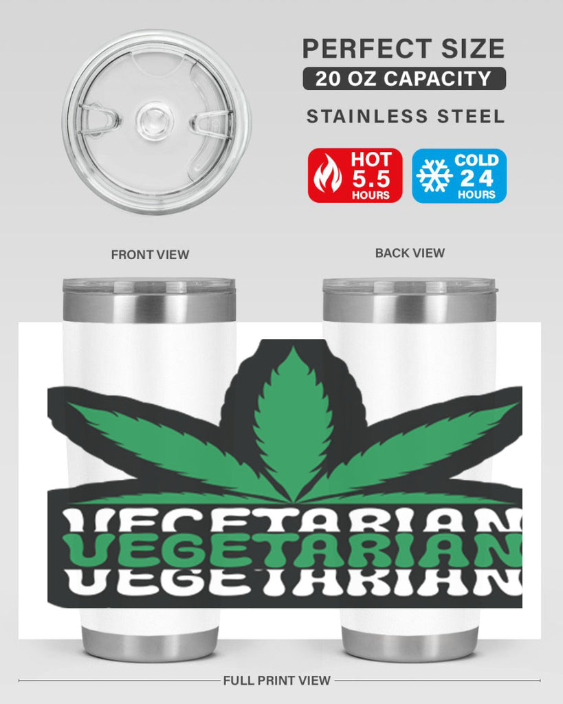 Vegetarian 271#- marijuana- Tumbler