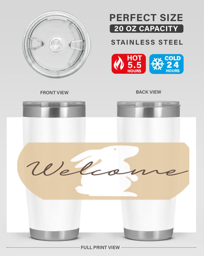 Welcome Bunny569#- spring- Tumbler