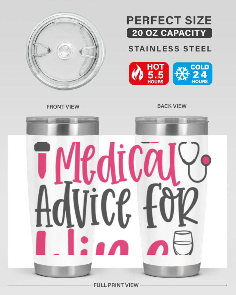 Will Trade Medical Advice for Wine Style Style 9#- nurse- tumbler