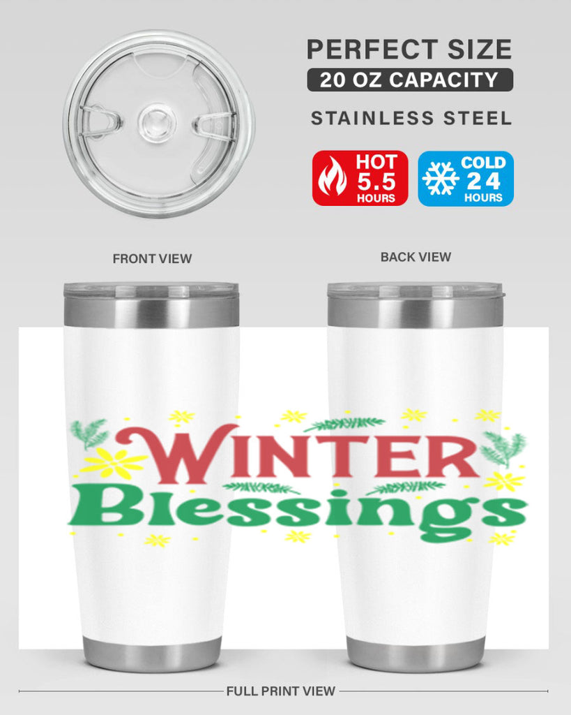 Winter Blessings 548#- winter- Tumbler