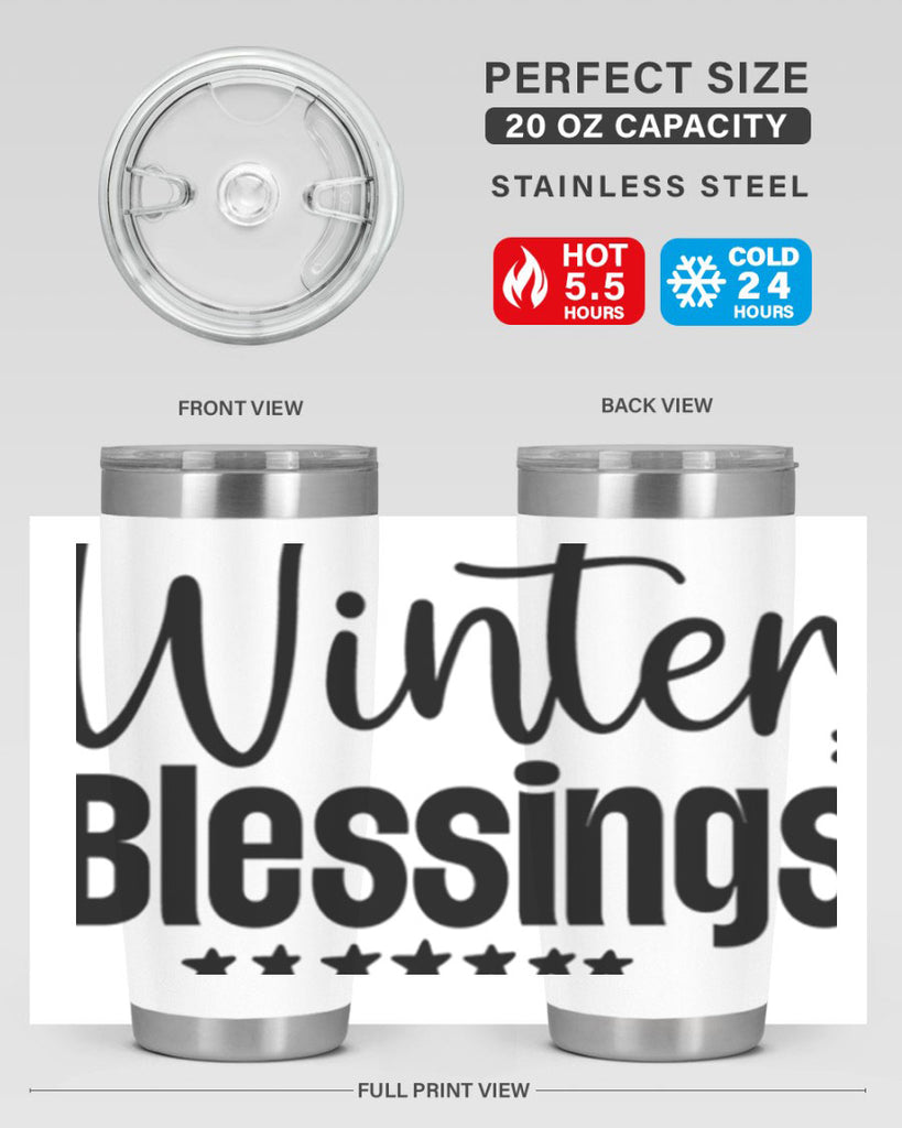 Winter Blessings497#- winter- Tumbler