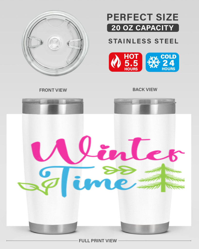 Winter Time 528#- winter- Tumbler