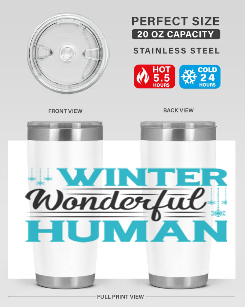 Winter Wonderful Time 569#- winter- Tumbler