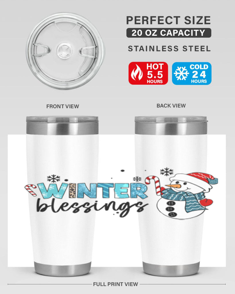 Winter blessings 570#- winter- Tumbler