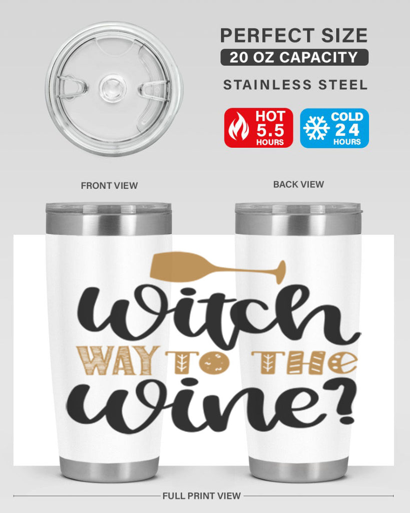 Witch Way to the Wine 651#- fall- Tumbler