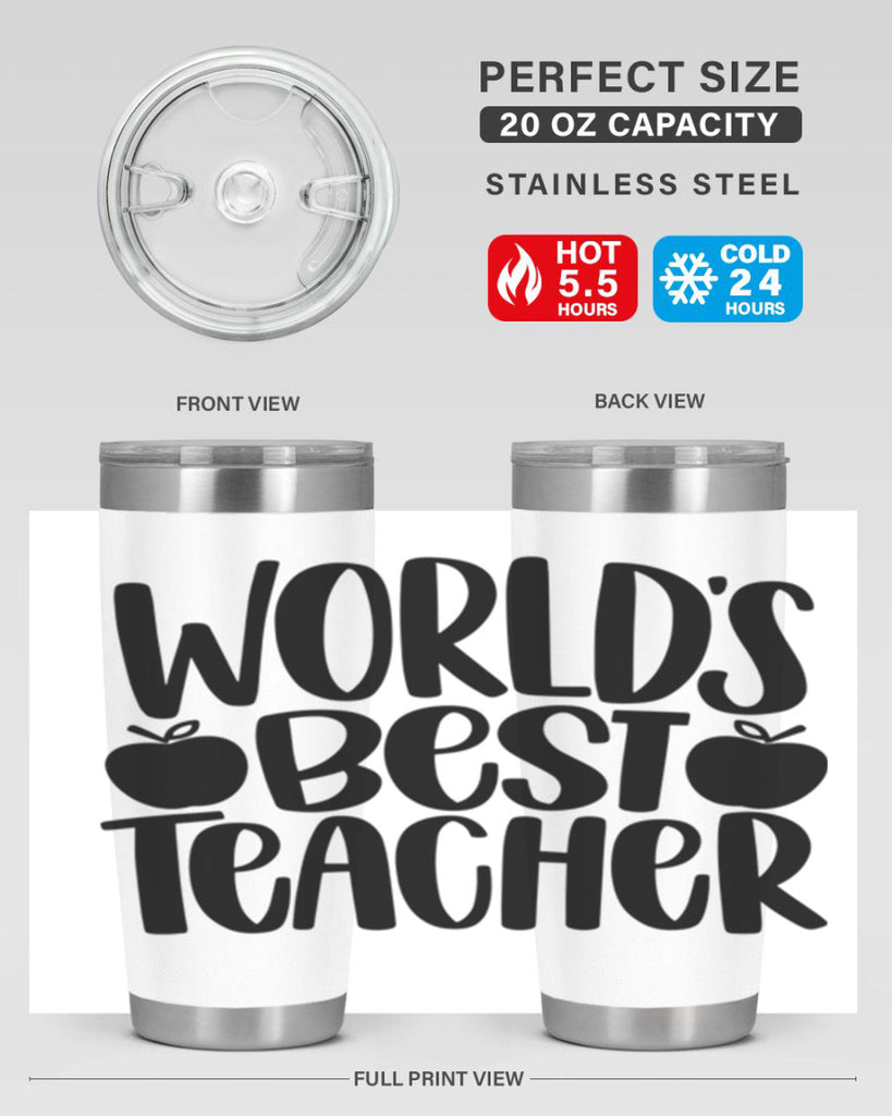 Worlds Best Teacher Style 28#- teacher- tumbler