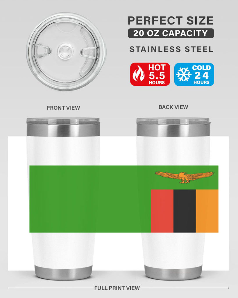 Zambia 2#- world flags- Tumbler