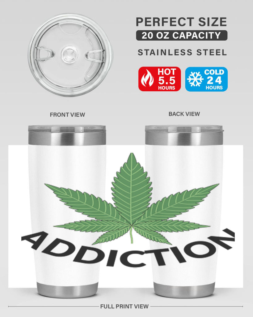 addiction cannabis 8#- marijuana- Tumbler