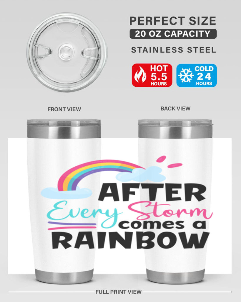 after every storm comes a rainbow Style 291#- baby- tumbler