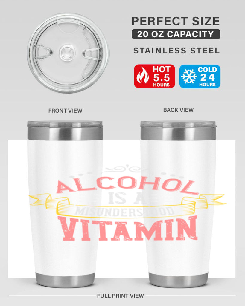 alcohol is a misunderstood vitamin 50#- cooking- Tumbler