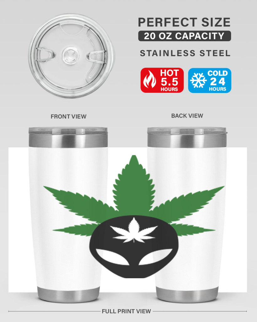 alien cannabis 11#- marijuana- Tumbler