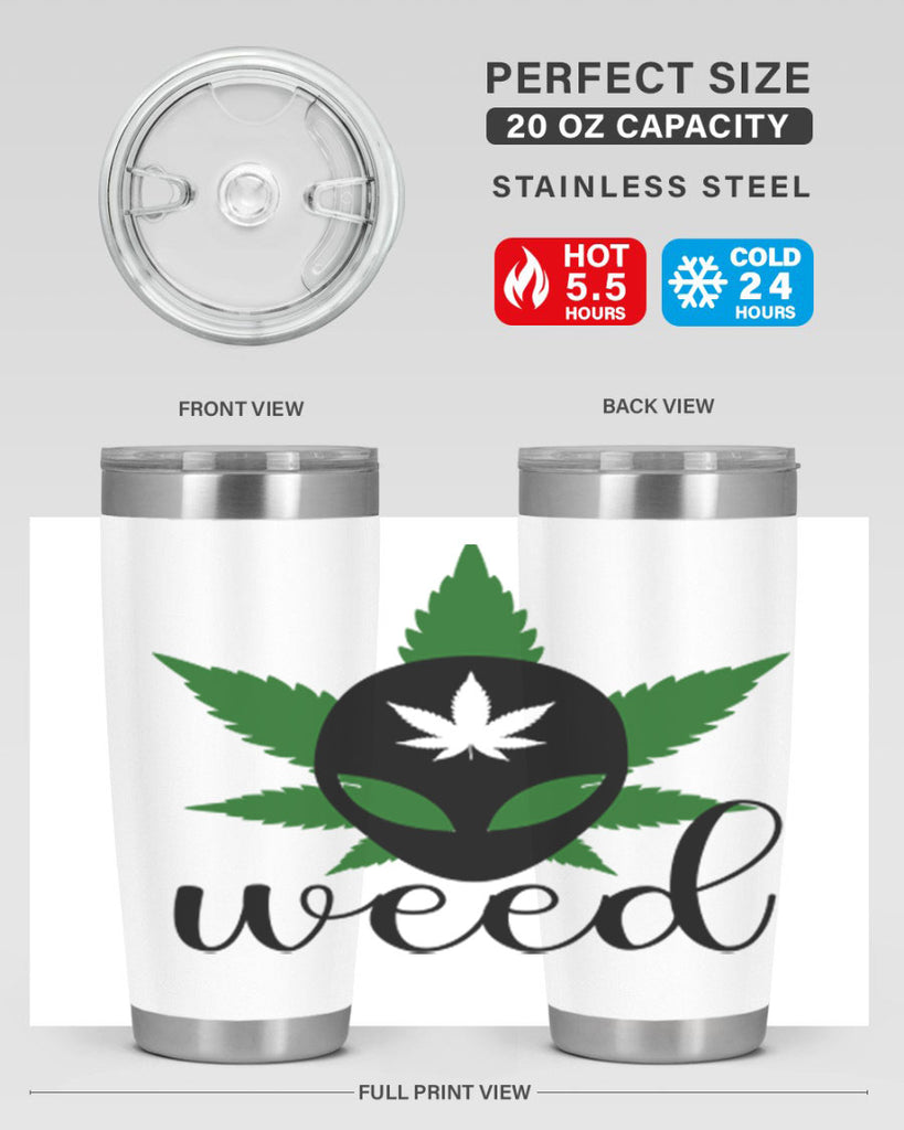 alien weed 12#- marijuana- Tumbler