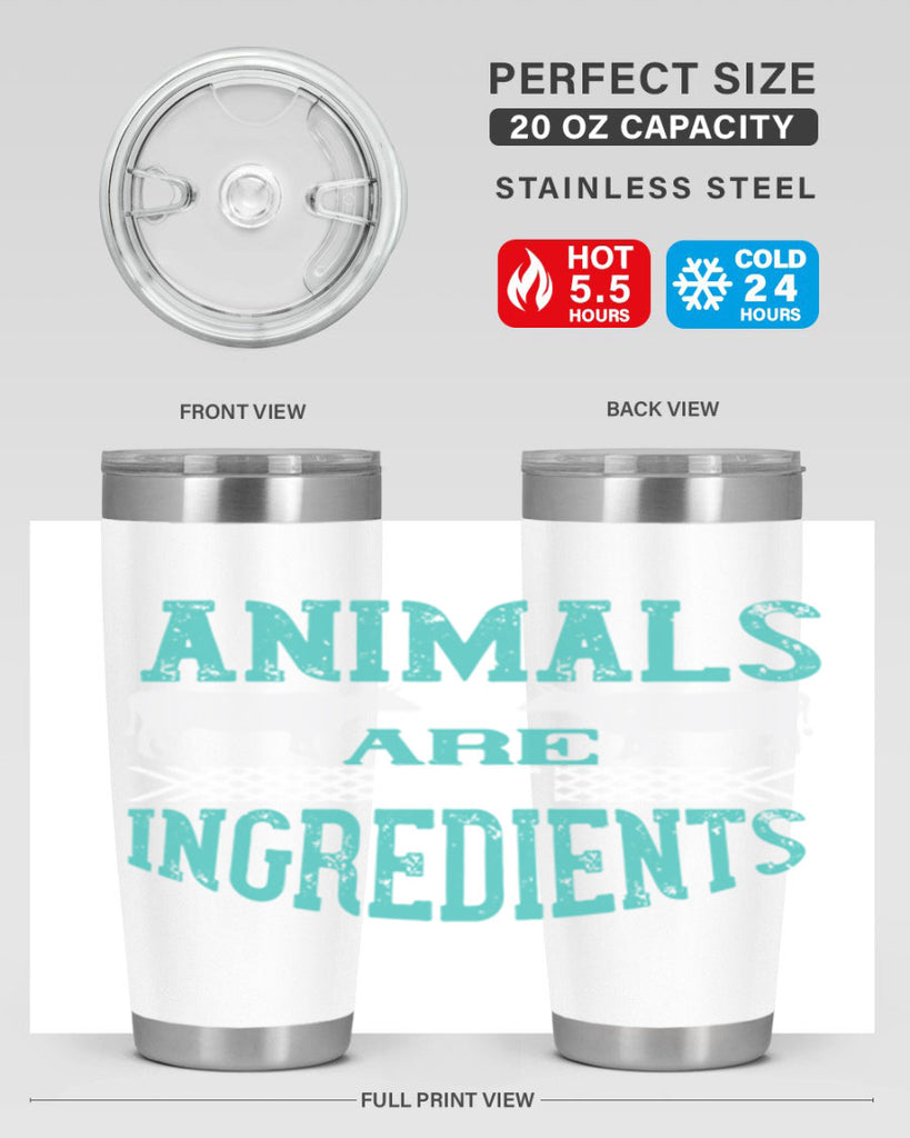 animals are not ingredients 103#- vegan- Tumbler