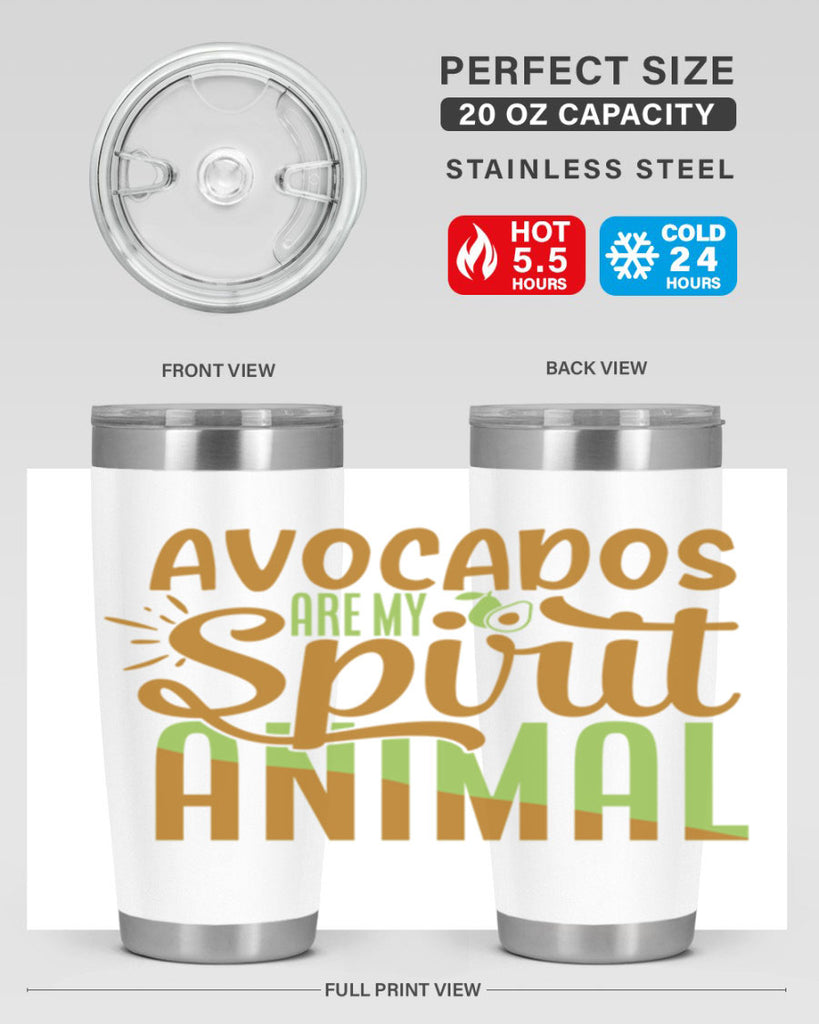 avocados are my spirit animal 9#- avocado- Tumbler