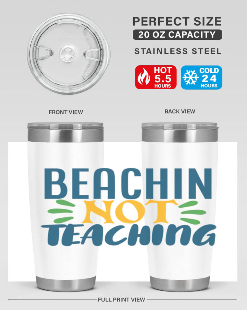 beachin not teaching Style 193#- teacher- tumbler