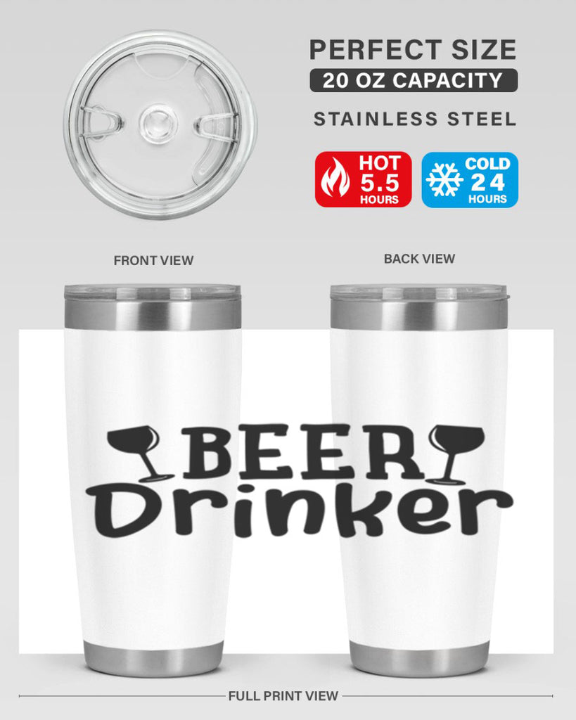 beer drinker 133#- beer- Tumbler