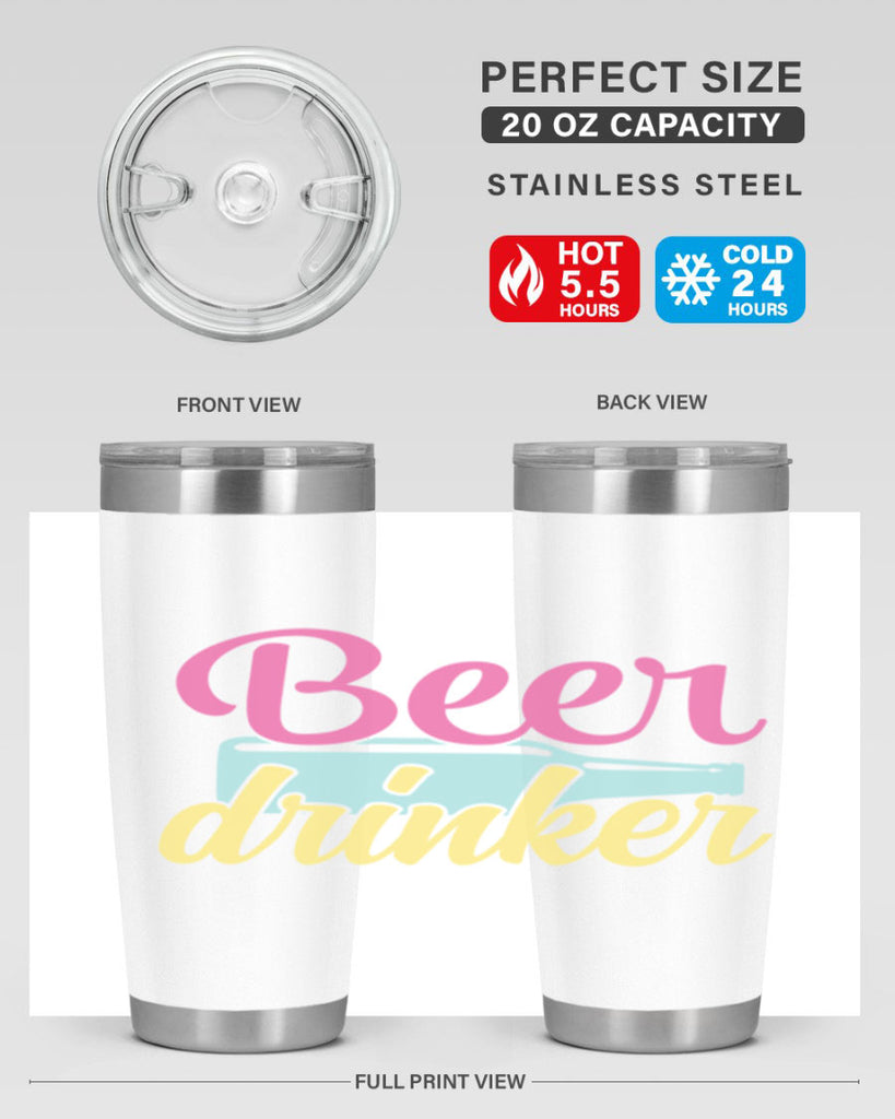 beer drinker 134#- beer- Tumbler