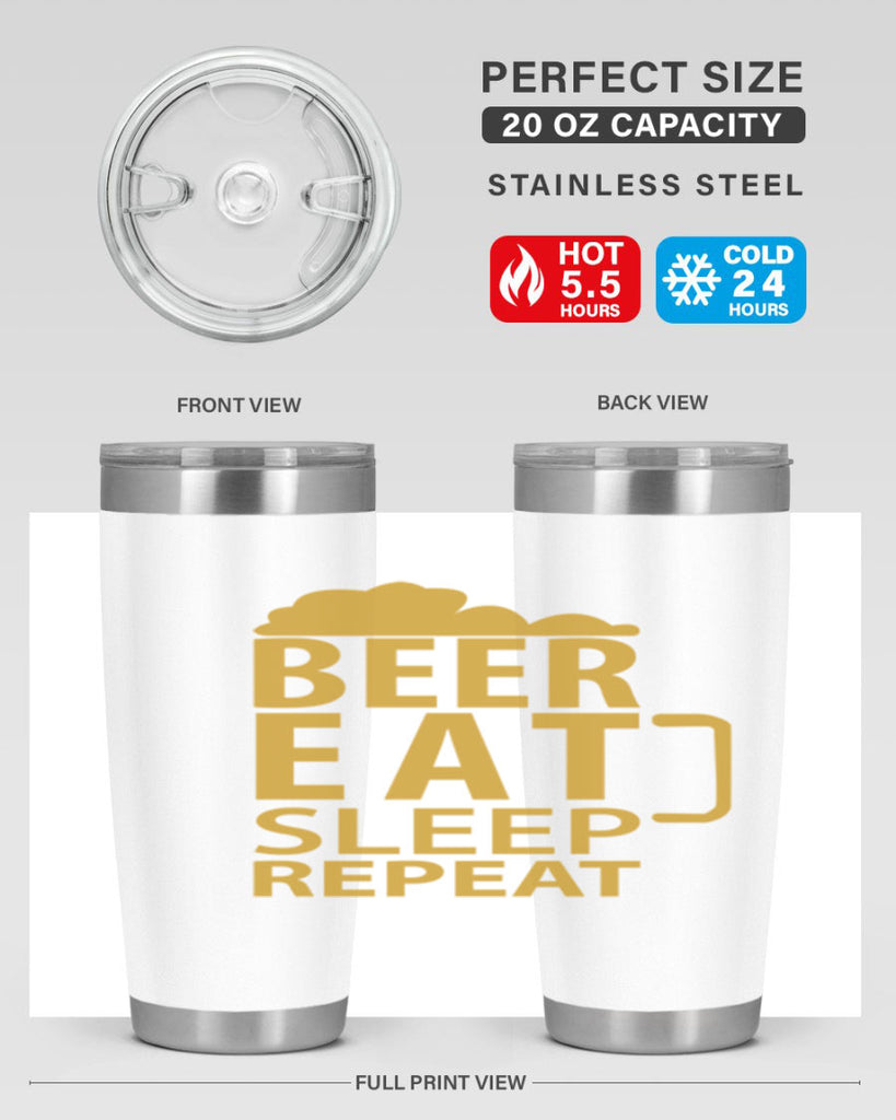 beer eat sleep 109#- beer- Tumbler