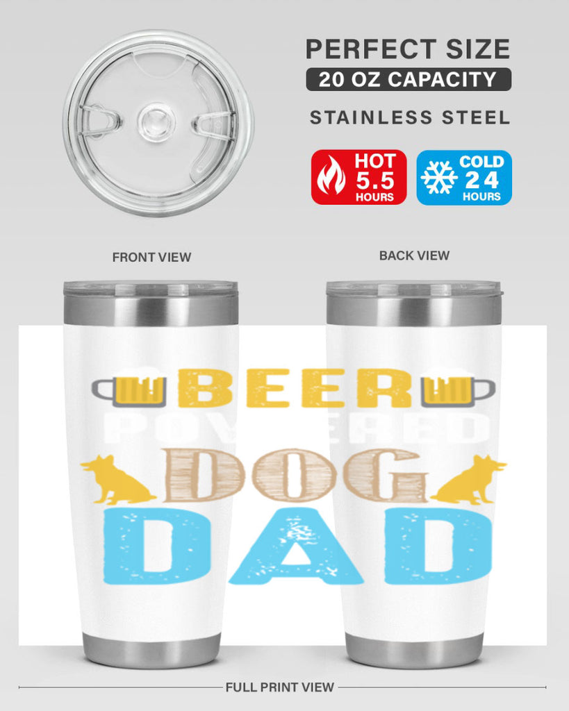 beer power dog dad 145#- beer- Tumbler