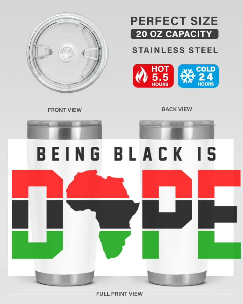 being black is dope africa 257#- black words phrases- Cotton Tank