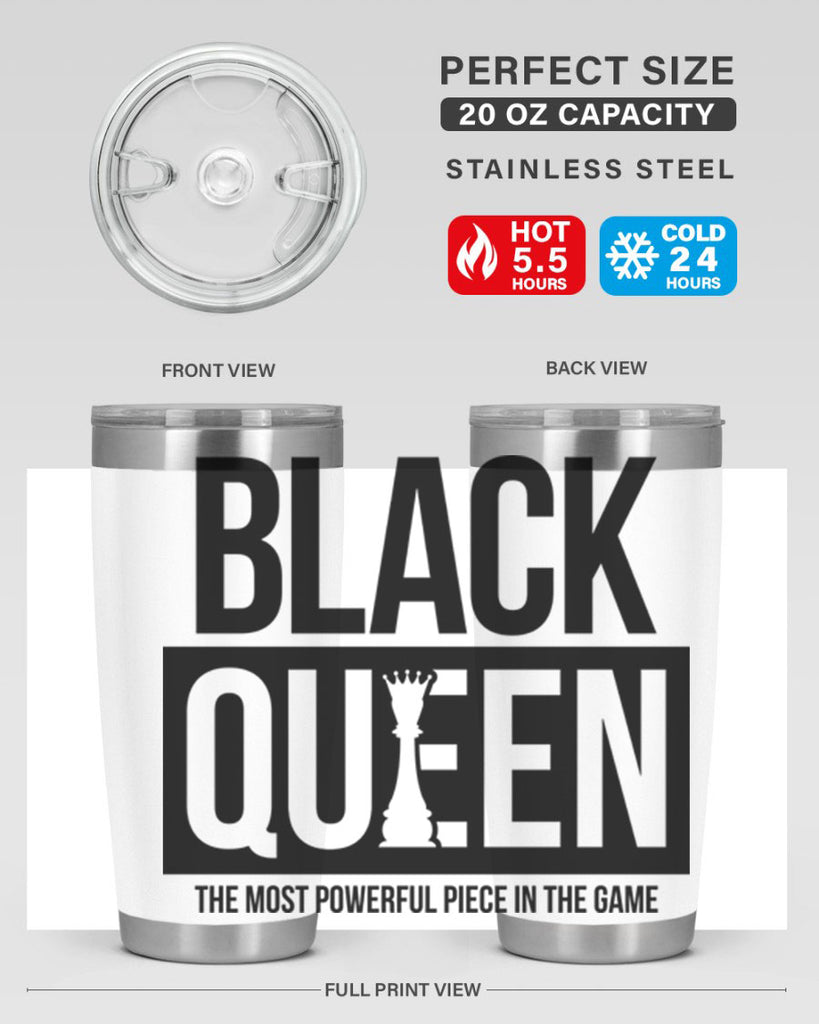 black queen chess 224#- black words phrases- Cotton Tank
