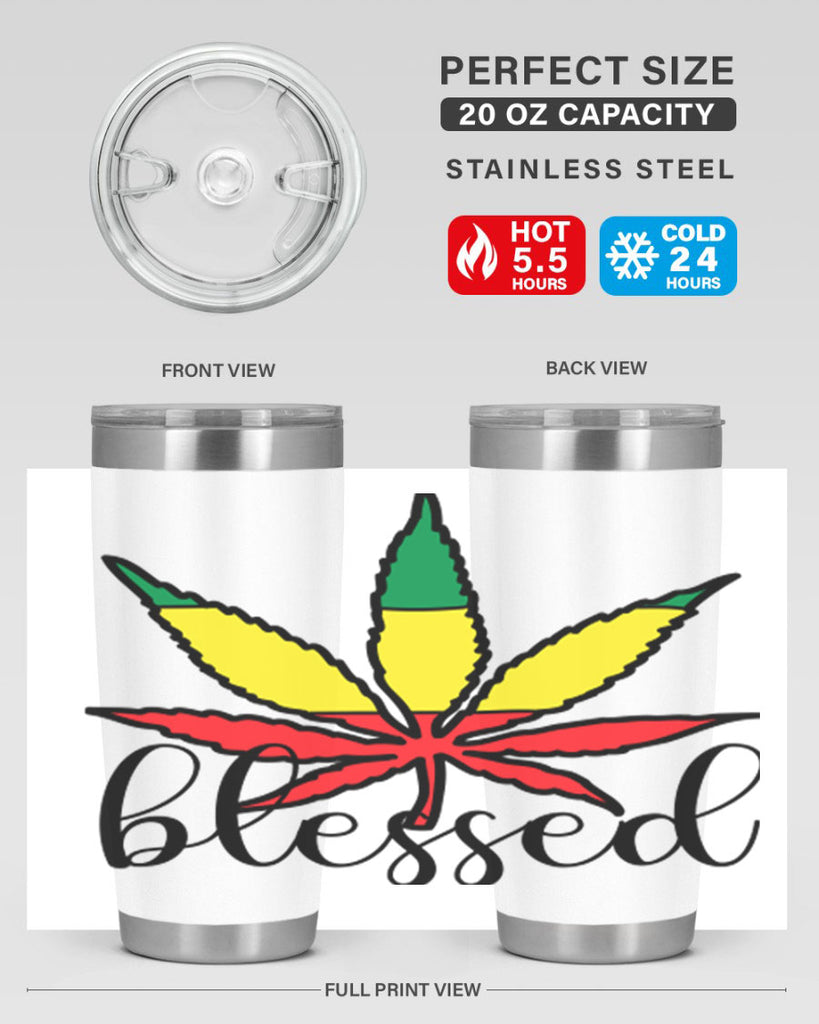 blessed cannabis jamacian 18#- marijuana- Tumbler