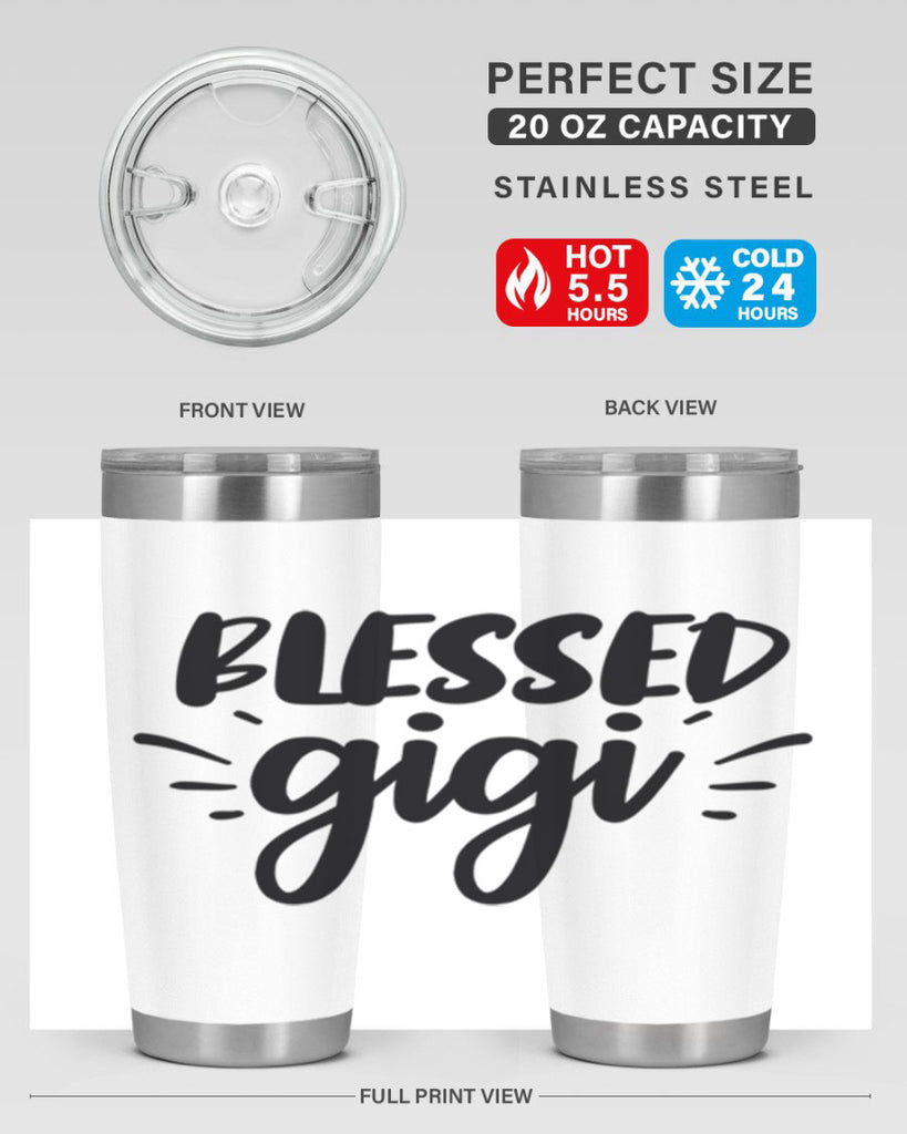 blessed gigi 64#- grandma - nana- Tumbler