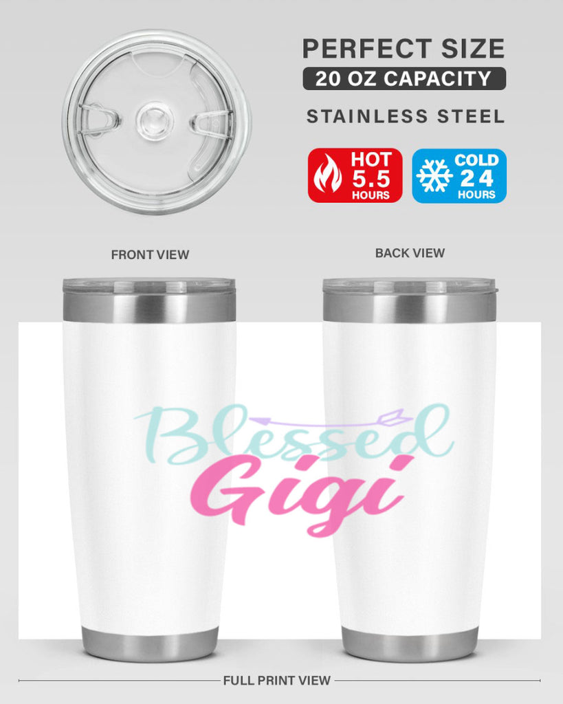 blessed gigi 65#- grandma - nana- Tumbler