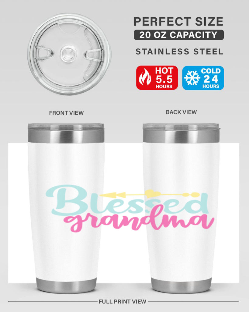 blessed grandma 63#- grandma - nana- Tumbler